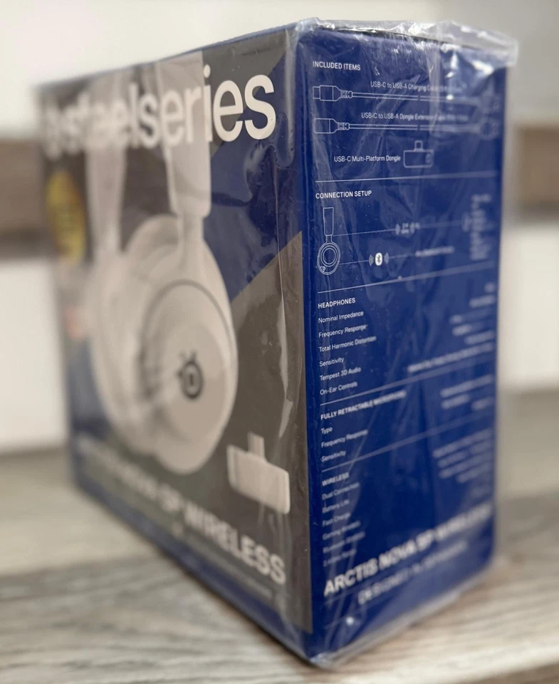 SteelSeries - Arctis Nova 5 Wireless Gaming Headset for PC, PS5, and PS4 - White - Image 2 of 3