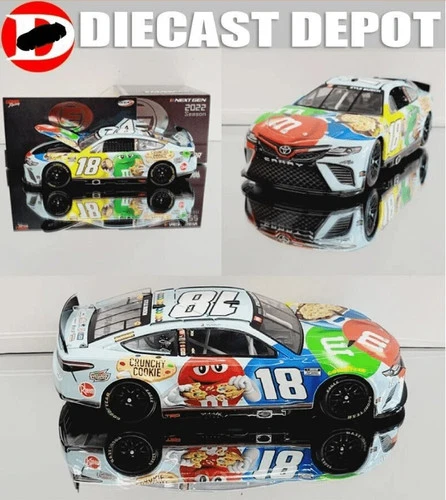 KYLE BUSCH 2022 BRISTOL DIRT WIN M&M'S CRUNCHY COOKIE RACED VERSION 1/24 ELITE