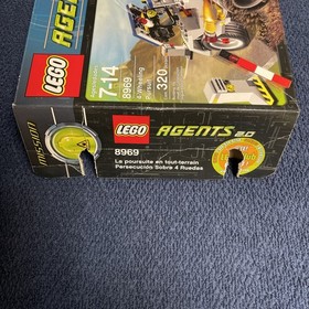 LEGO Agents 8969 4-Wheeling Pursuit Complete Half Sealed 