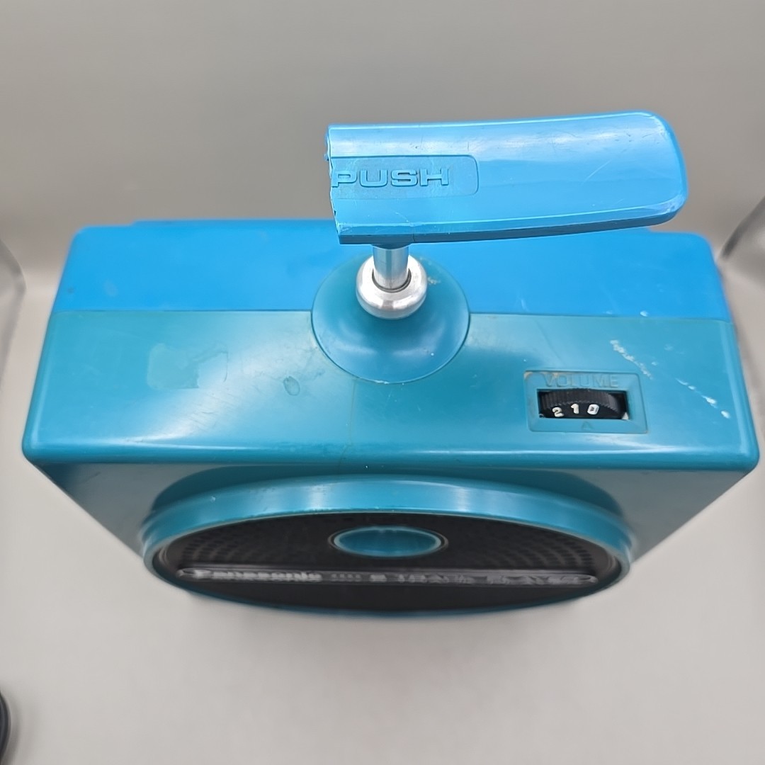 Vintage Panasonic Teal Blue RQ-830S 8 Track Tape Player With Power Cord