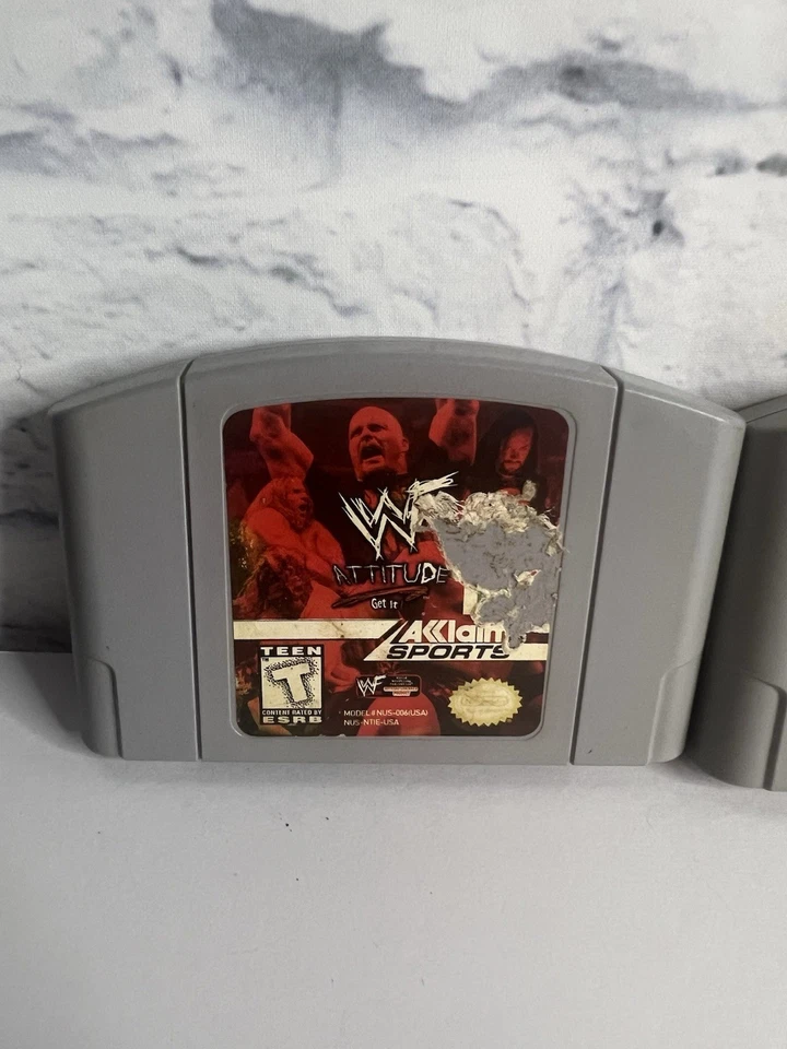 Carros WWF Attitude Mayhem y WCW Backstage Assault N64 solo auténticos probados Foto 3 de 4