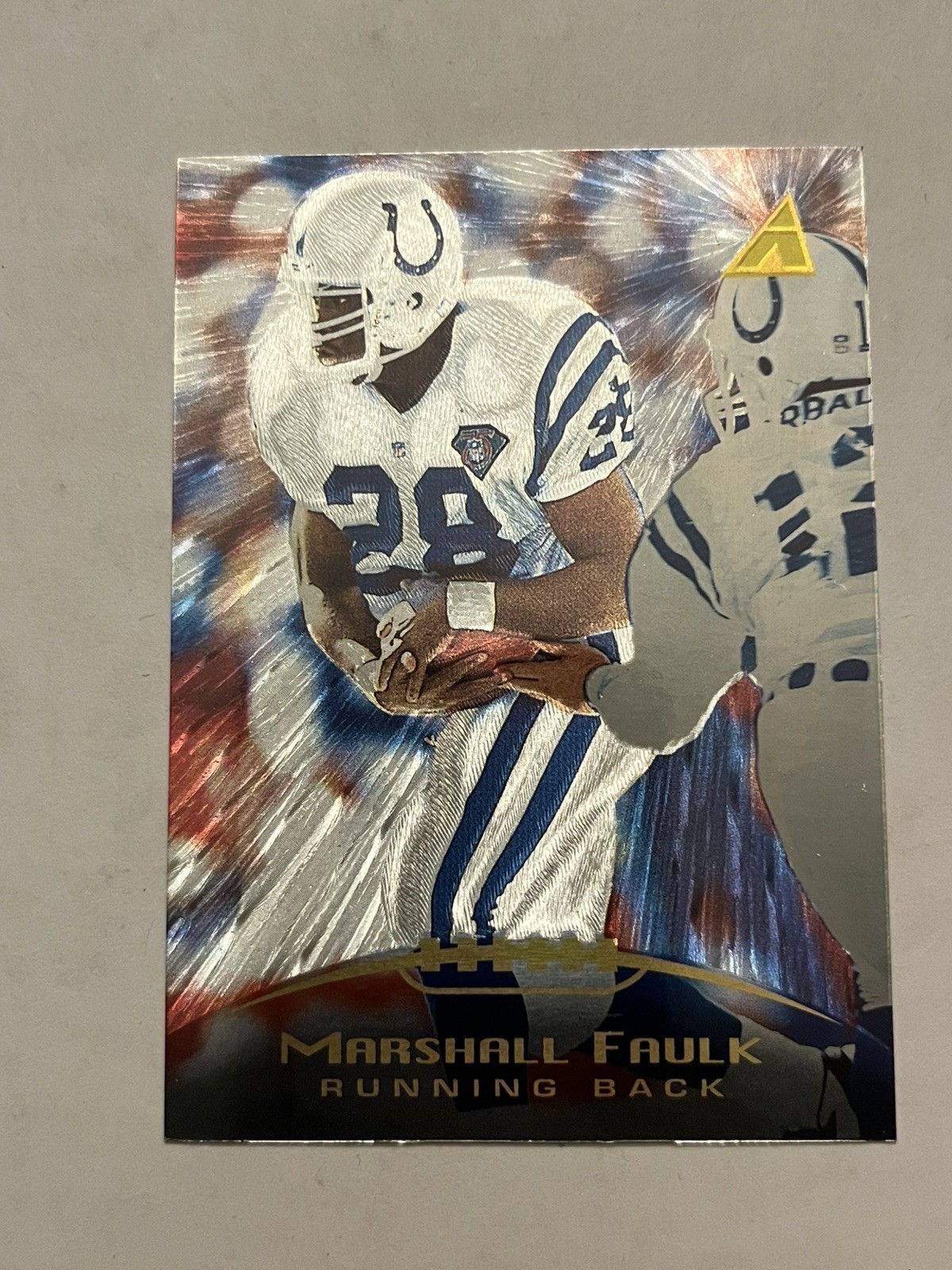 1995 Pinnacle - Marshall Faulk #86 Trophy Collection