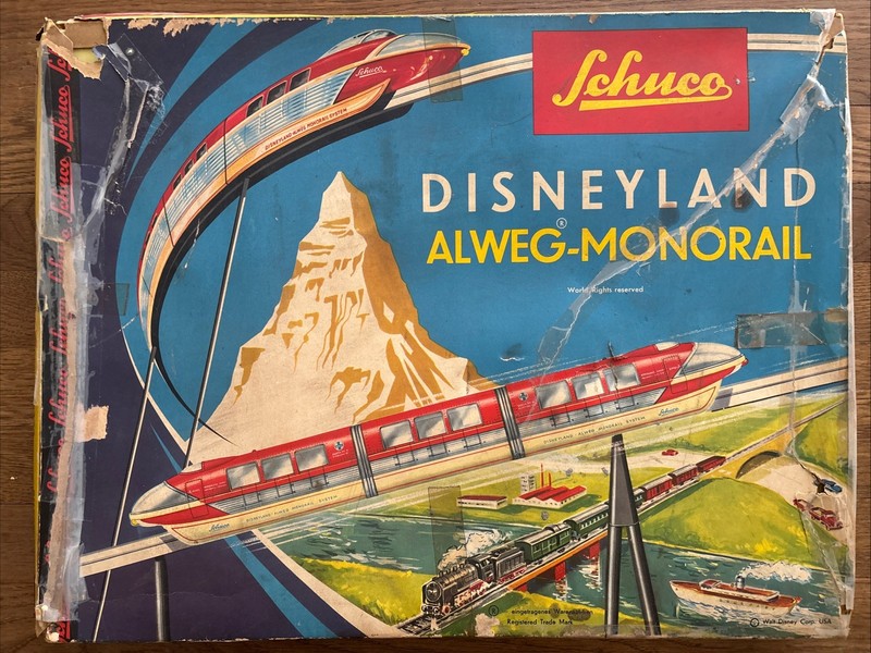 DISNEYLAND ALWEG - MONORAIL SCHUCO 6333 WITH ORIGINAL BOX & INSTRUCTION
