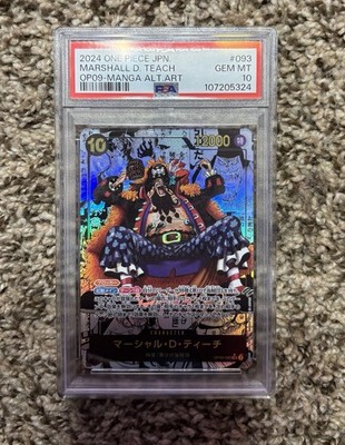 2024 One Piece CCG Marshall D. Teach OP09-093 Manga Alt Art Foil