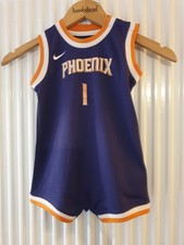 NBA Phoenix Suns NIKE Booker 1 Koszula Romper 24 miesiące Zestaw do koszykówki dziecko