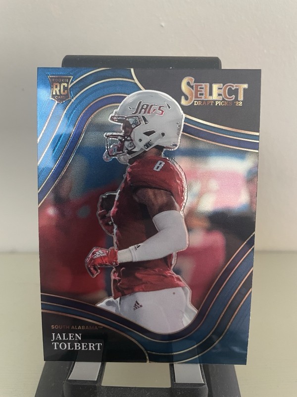 2022 Panini Select Draft Picks - Field Level Jalen Tolbert #113 Blue (RC)