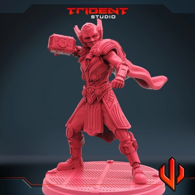 Lady Thor Marvel Crisis Protocol Proxy Miniature | Trident MCP