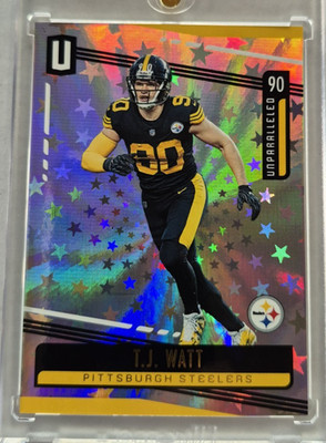 T.J. Watt Pittsburgh Steelers Football Card 30 2019 Unparalleled Astral 093/200