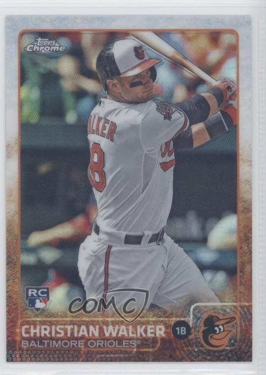 2015 Topps Chrome Refractor Christian Walker #192 Rookie RC