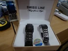 Brand New boxed ladies and mans watches identical Swiss Line Quartz