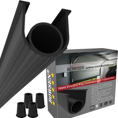 BOWSEN Garage Door Bottom Seal Weatherproof Weatherstrip Threshold Buffer 20ft