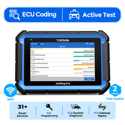 TOPDON ArtiDiag PRO V1.0 Car OBD2 Scanner All System Active Test Diagnostic Tool