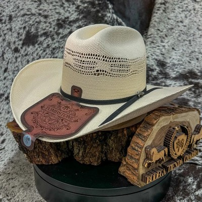 Sombrero Tombstone 10X Sinaloa Chaparral Style Western Cowboy Straw Hat -Brim 4''