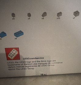 LEGO 10664 Creative Tower - XXL CARDBOARD BOX & PLASTIC LID ONLY