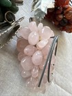 Four 4 Polished Semi Precious Grapes MCM Table Ornaments Agate Amethyst Rose Lot — photo 4