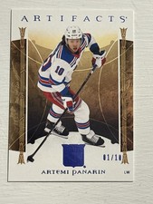 2022-23 Artifacts Hockey Artemi Panarin Indigo Parallel 1/10 1st Print Rangers