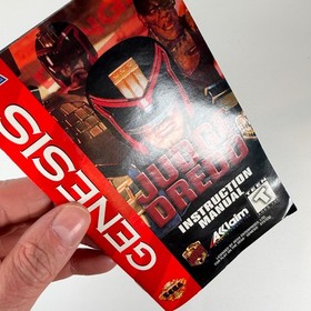 Judge Dredd Sega Genesis Authentic Complete w/ Manual CIB - AMAZING CONDITION