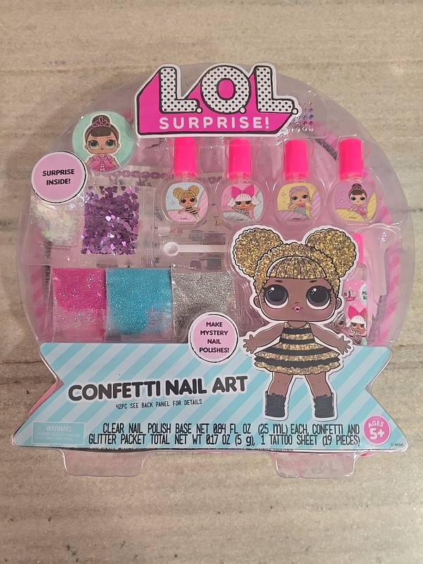 Brand New LOL Surprise Confetti Nail Art Gift Set