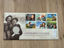 GB 2007 Centenary of Scouting BU 50p Coin Cover Boy Scouts 50 Pence (30847)
