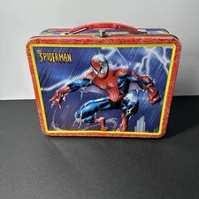Marvel Comics Spider-Man Super Hero 3D Embossed Metal Lunchbox