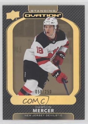 2021 Ovation Rookies Gold Spectrum Standing 58/250 Dawson Mercer Rookie RC 12ee