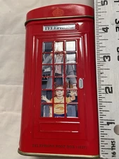 AHMAD TEA LTD. 2013 TIN TELEPHONE POST BOX (1929) SHAPE COIN BANK