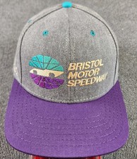 Vintage Bristol Motor Speedwat Hat Snapback American Needle USA Made Nascar Gray