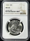 1963 Franklin Half Dollar NGC MS64