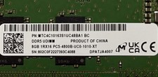 Micron 2x 8GB DDR5-4800 PC5-38400 1Rx16 MTC4C10163S1UC48BA1 Desktop Memory 