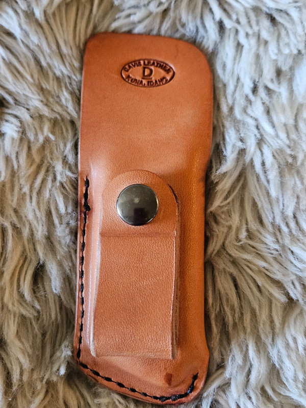 Davis Leather Kuna ID Single Stack Leather Mag Pouch for 1911 9mm magazines OWB