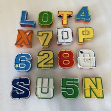 Vtg Alpha Bots Transforming Letter Numbers Robots Complete Mixed Lot Random 16