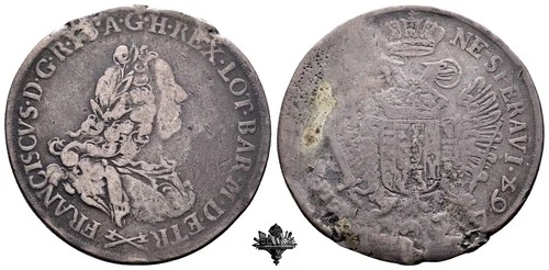 Grand Duchy of Tuscany Francescone 1764 Florence VERY RARE Francis II Lorraine