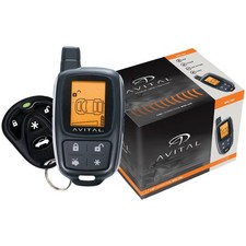 Avital 3305l 2-way Lcd Security System With 4-button Remote Black Avital 3305l 2-way Lcd Security System With 4-button Remote Black