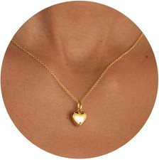Heart Necklace - Dainty 14K Gold Necklaces for Women Trendy Small Heart Pendant