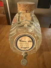Antiker Eau de Cologne Brunnen aus Glas in Form eines Fasses