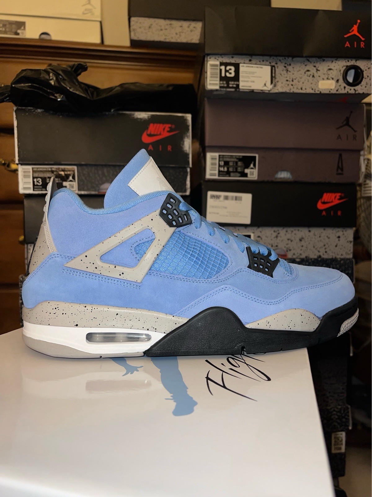 Air Jordan 4 Azul Universitario Talla 13