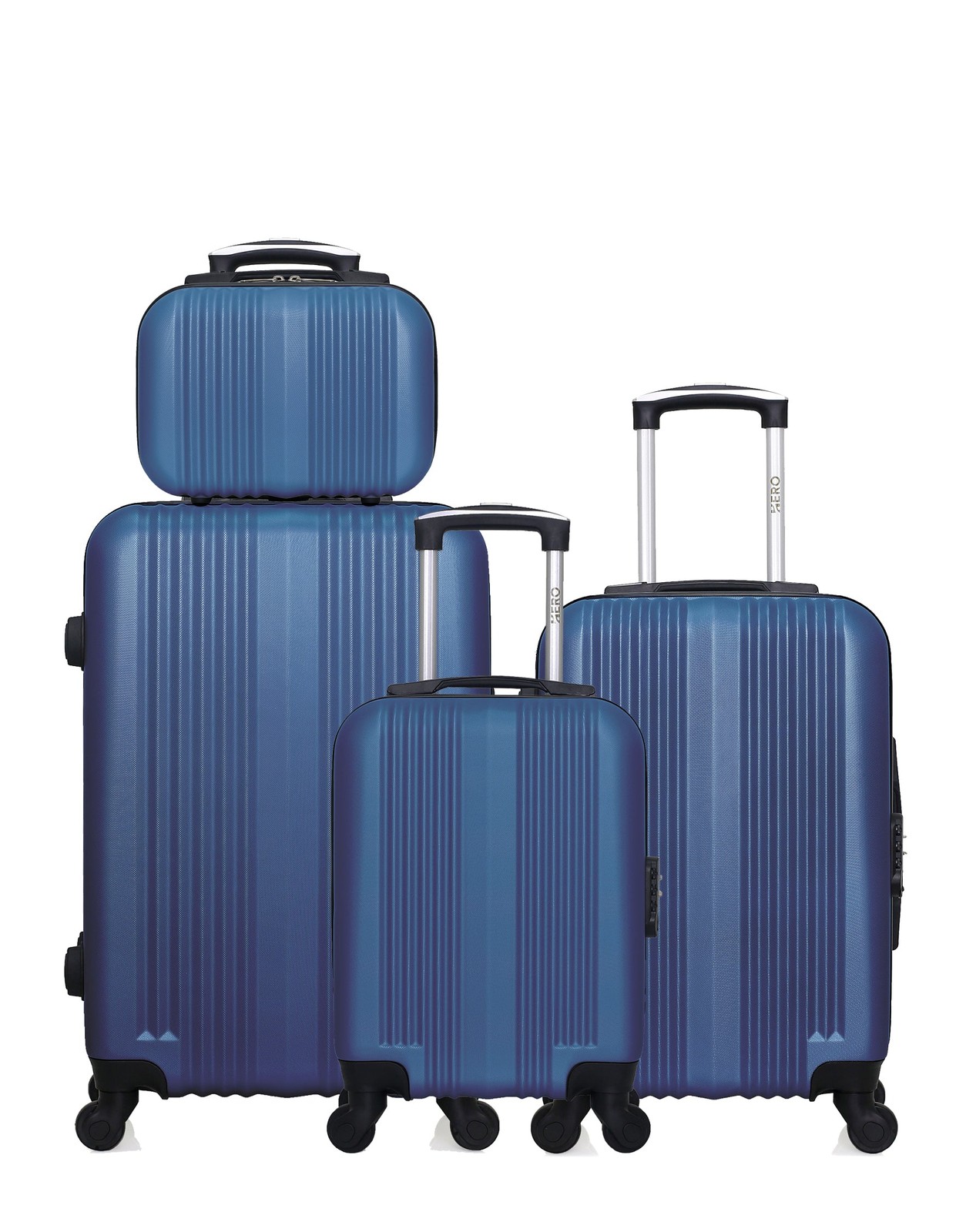 Valise cabine XXS et weekend HERO LIP : pack de 4 bagages légers pour éviter les frais d'avion