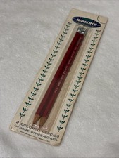 2 Pack VTG Wallace Colored Pencils Motif Erasable Carmine 102 Made In USA NEW
