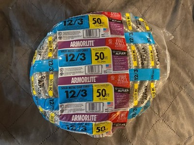 Armorlite Solid Metal Clad 12/3 50 Foot Wire