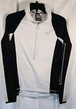 PINK Victorias Secret Ultimate Pullover Womens Size XS Black White 1/2 Zip