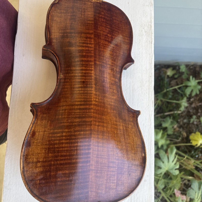 ANTIQUE HOPF  4/4.  Repaired By Carl Ostrander, Seattle 1937. Long Commentary.