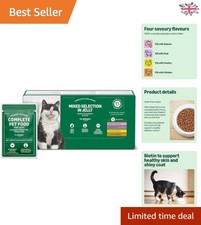 Complete Senior Cat Food in Jelly, 48 Pouches of 100g – No Artificial Additives 3.96 per kilo