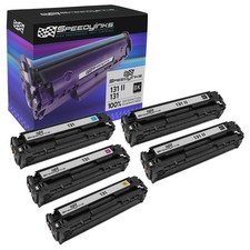 Reman Toner Cartridge for Canon 131 & 131 II HY (2 B, C, M, Y, 5-Pack)