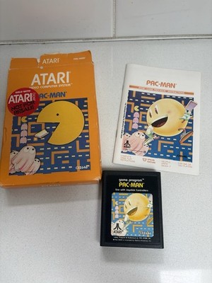 Vtg 1981 ATARI 2600 Video Computer System Pac-Man #CX2646 Box & Manual Pacman