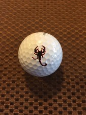 LOGO GOLF BALL-SCORPION...RED/BLACK.......PROV1 BALL