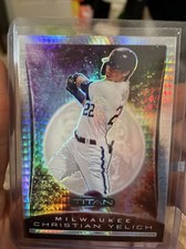 2020 Chronicles Christian Yelich Titan #28 Hyper Prizm 21/299