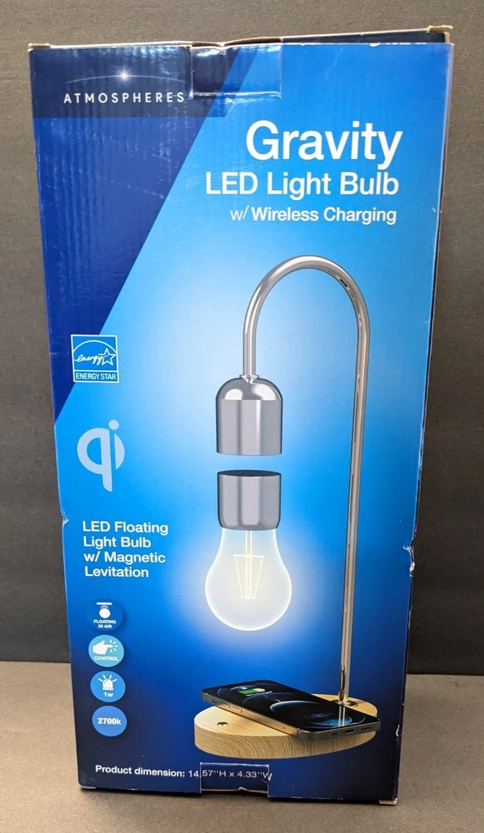 Atmospheres Gravity LED Floating Lamp Levitating w Base Wireless
