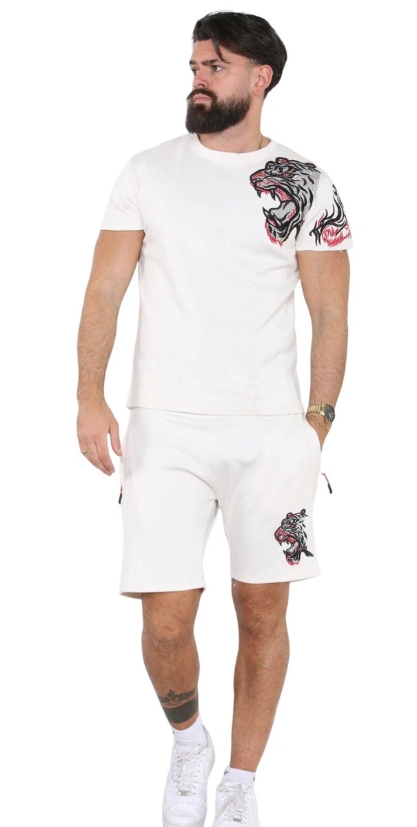 White top designer shorts