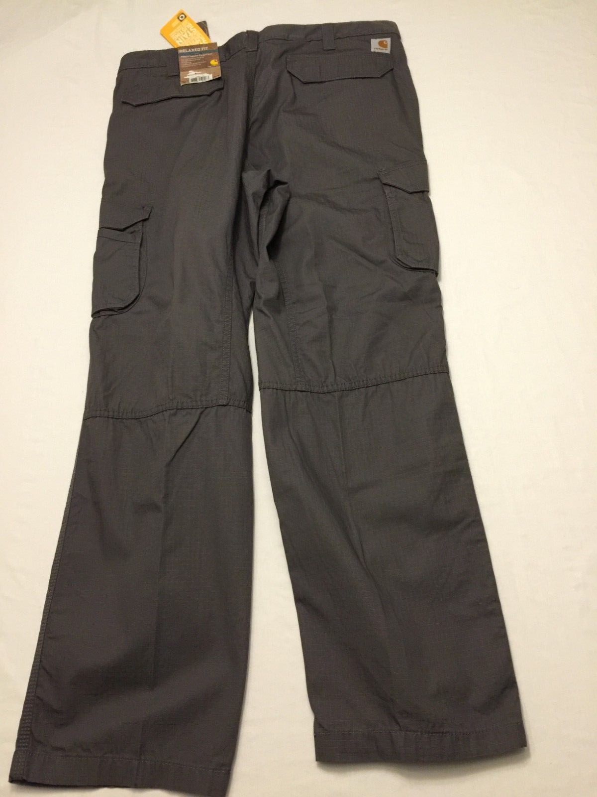 NWT Men's CARHARTT Relaxed Fit Tappen Cargo Rip-Stop Pant 101148 Gray 039 42x30