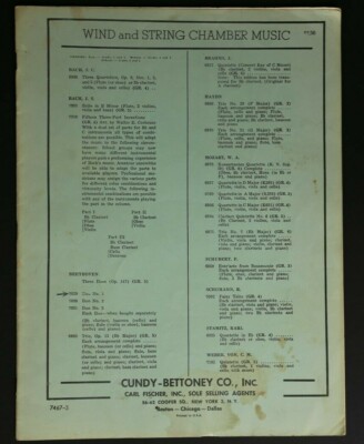   WIND AND STRING CHAMBER MUSIC CUNDY BETTONEY CO BEETHOVEN 7029 DUO NO. 1 